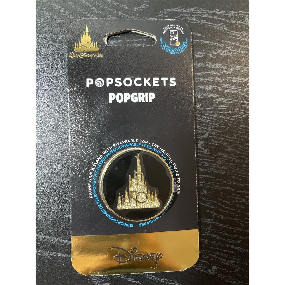 Disney 50th Anniversary Luxe Collection Cinderella’s Castle Pop Socket New